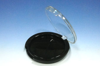 Round and Transparent Cap Blush Container PH47